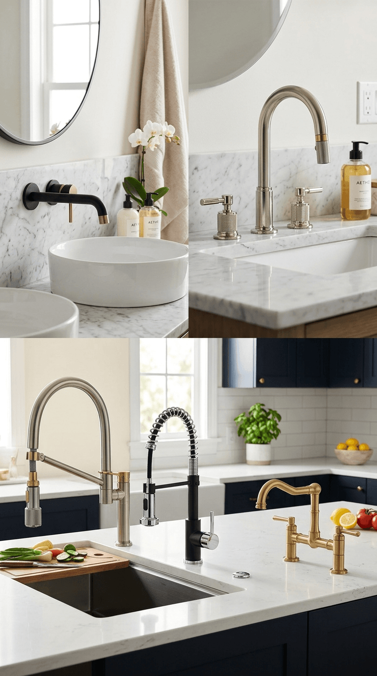 MAXERA Matte Black High Arch Pull-Down Faucet