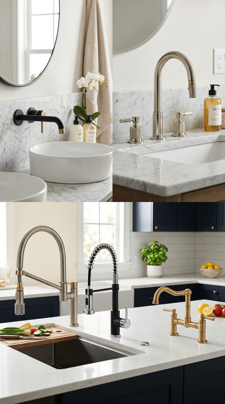 MAXERA Matte Black High Arch Pull-Down Faucet