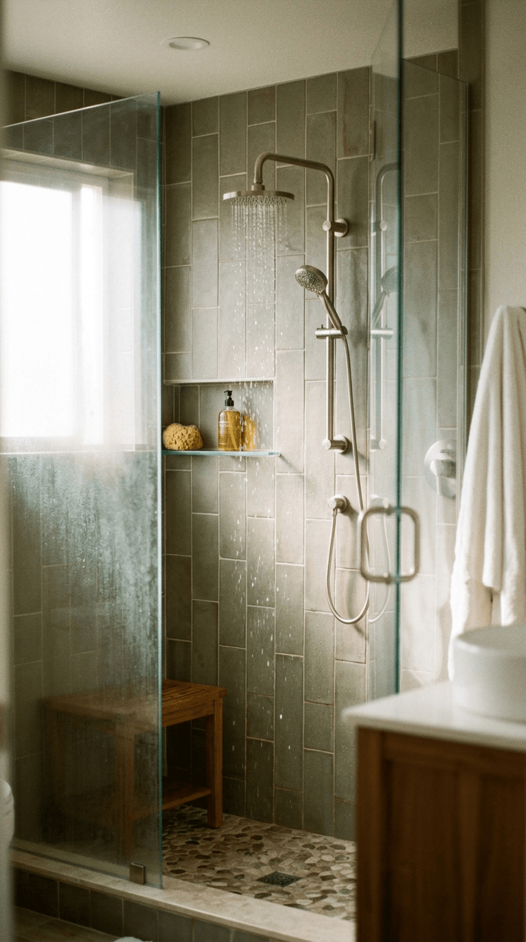 Piano Key Digital Display Smart Shower System