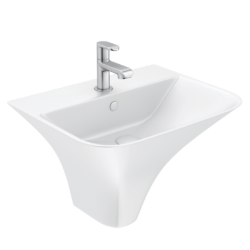 Half one piece basin