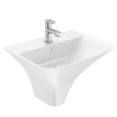 Half one piece basin